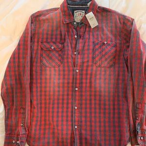 NWT Thread & Cloth Red Plaid XL button-down.
